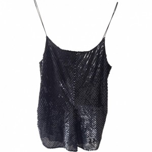 Paillettentop schwarz