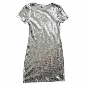 Paillettenkleid silber