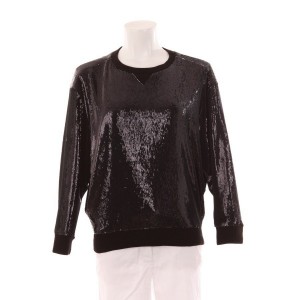 Paillettenshirt schwarz